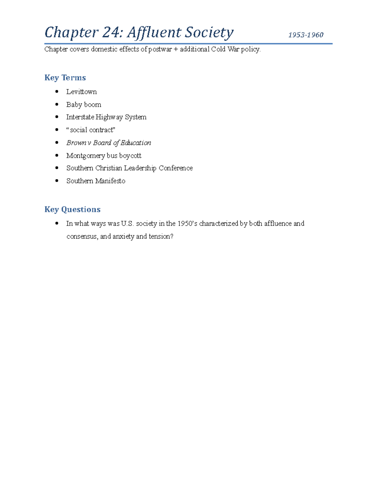 Chapter 24 Notes - The teacher gives a video lecture with a Powerpoint ...