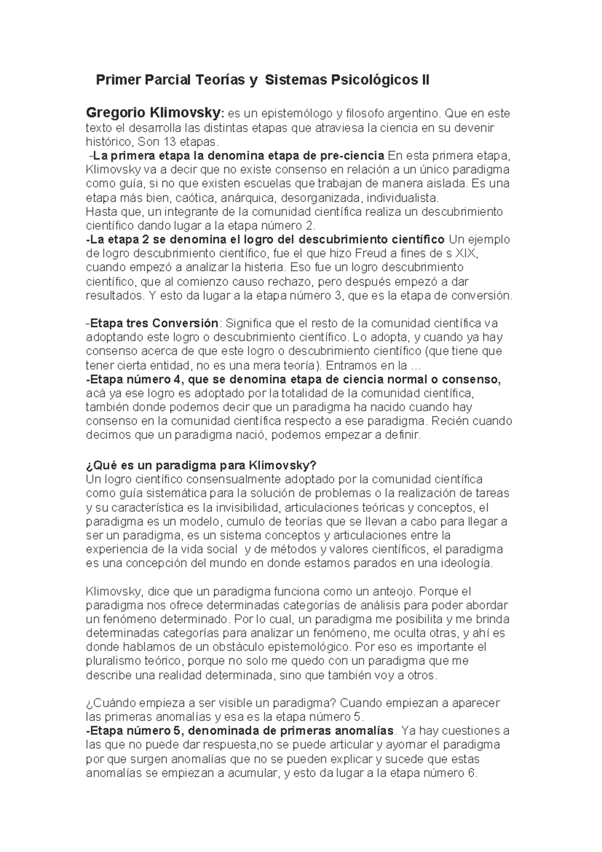 Primer Parcial de Teorias y Sistemas 2 - Primer Parcial Teorías y ...