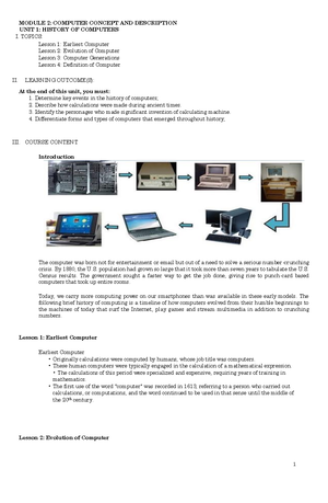 Module 5-6 THE System UNIT - MODULE 5-6: COMPUTER CONCEPT AND ...