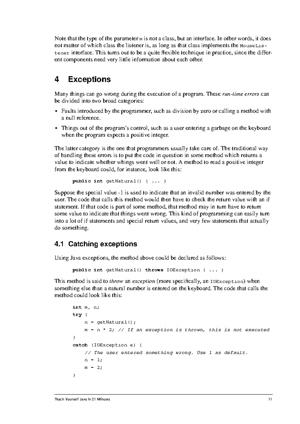 Java-self-learning - Exception and Array - Note that the type of the ...