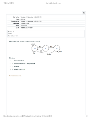 Prelim Laboratory Quiz 2 Attempt review - Started on Friday, 15 ...