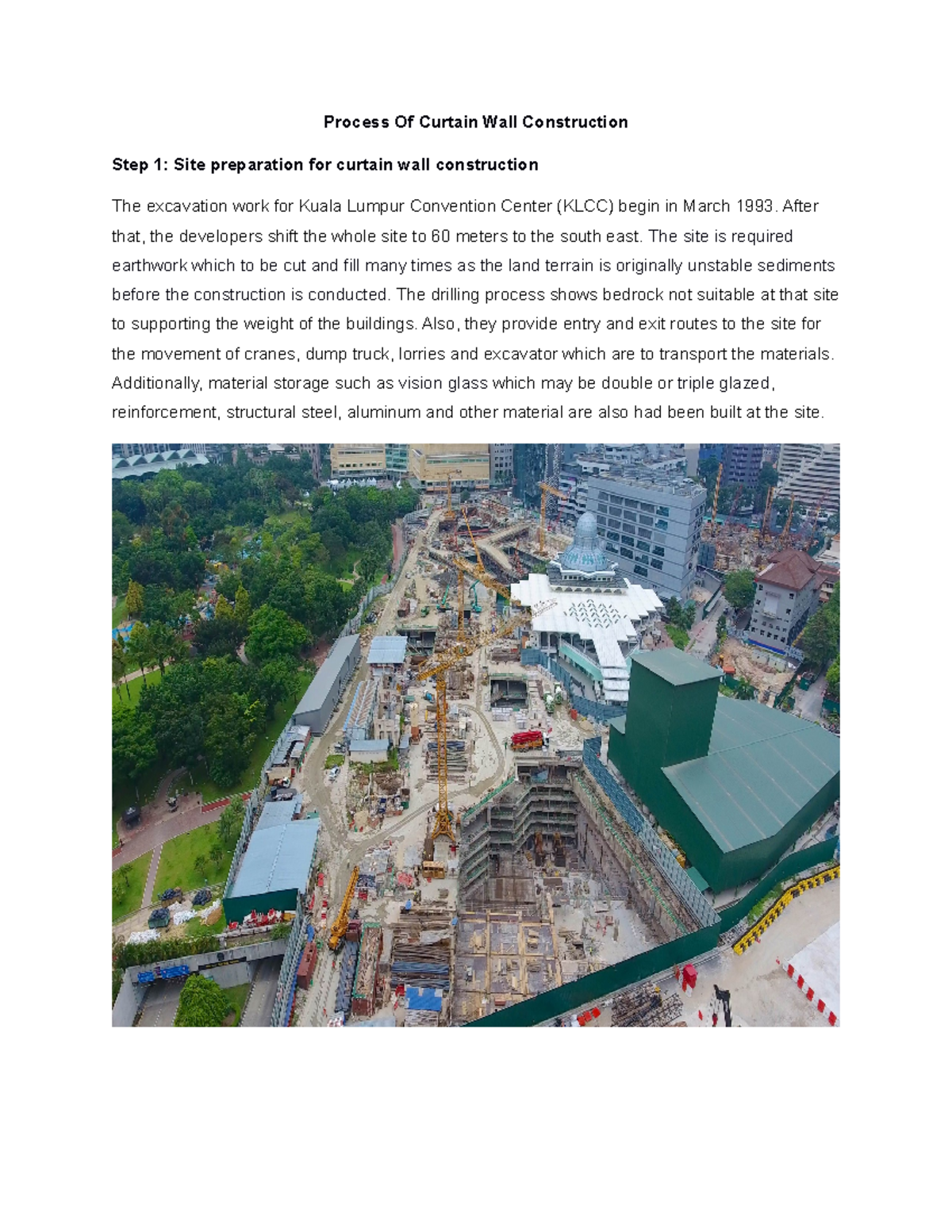 Curtain wall construction process REM157 Building Technology II