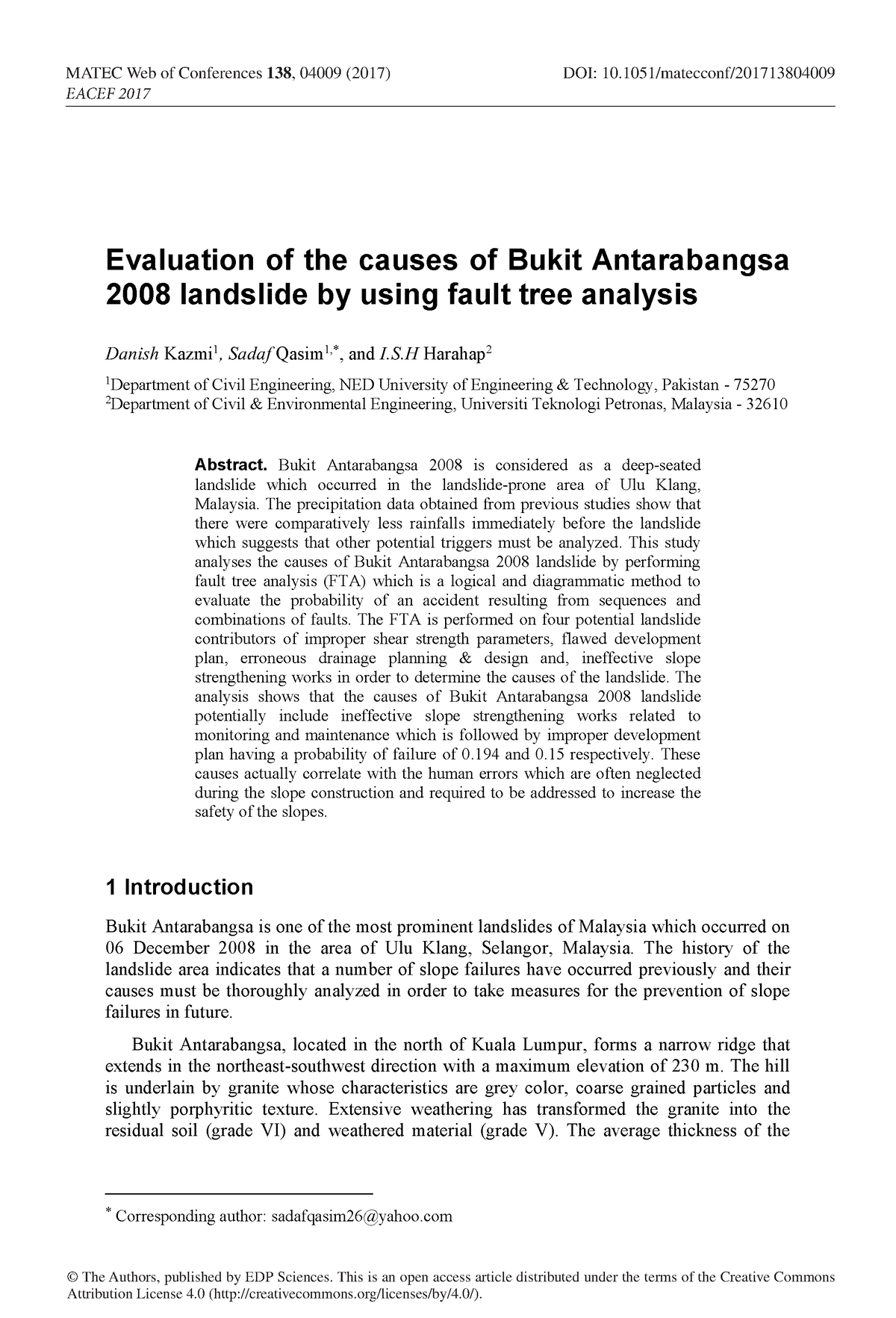 bukit antarabangsa landslide case study