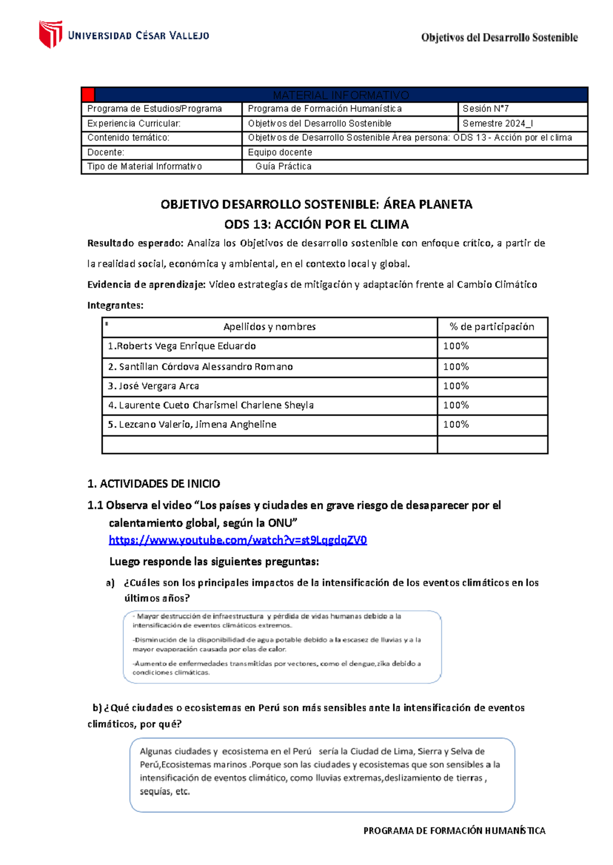 Ods Guia Ods Ods Material Informativo Programa De Estudios Programa