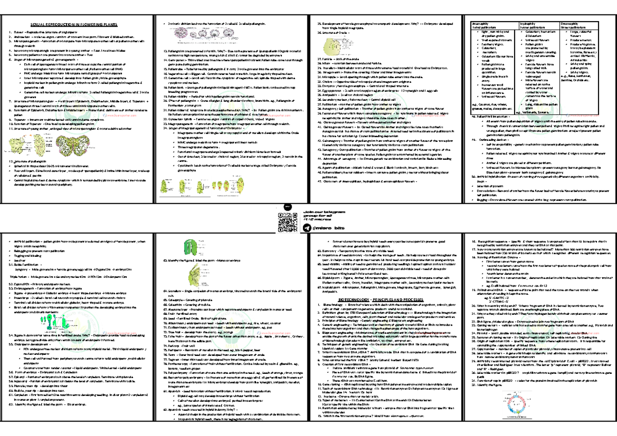 Plus two Botany Micro - Very useful notes - Prepared by Nandini. K. N ...