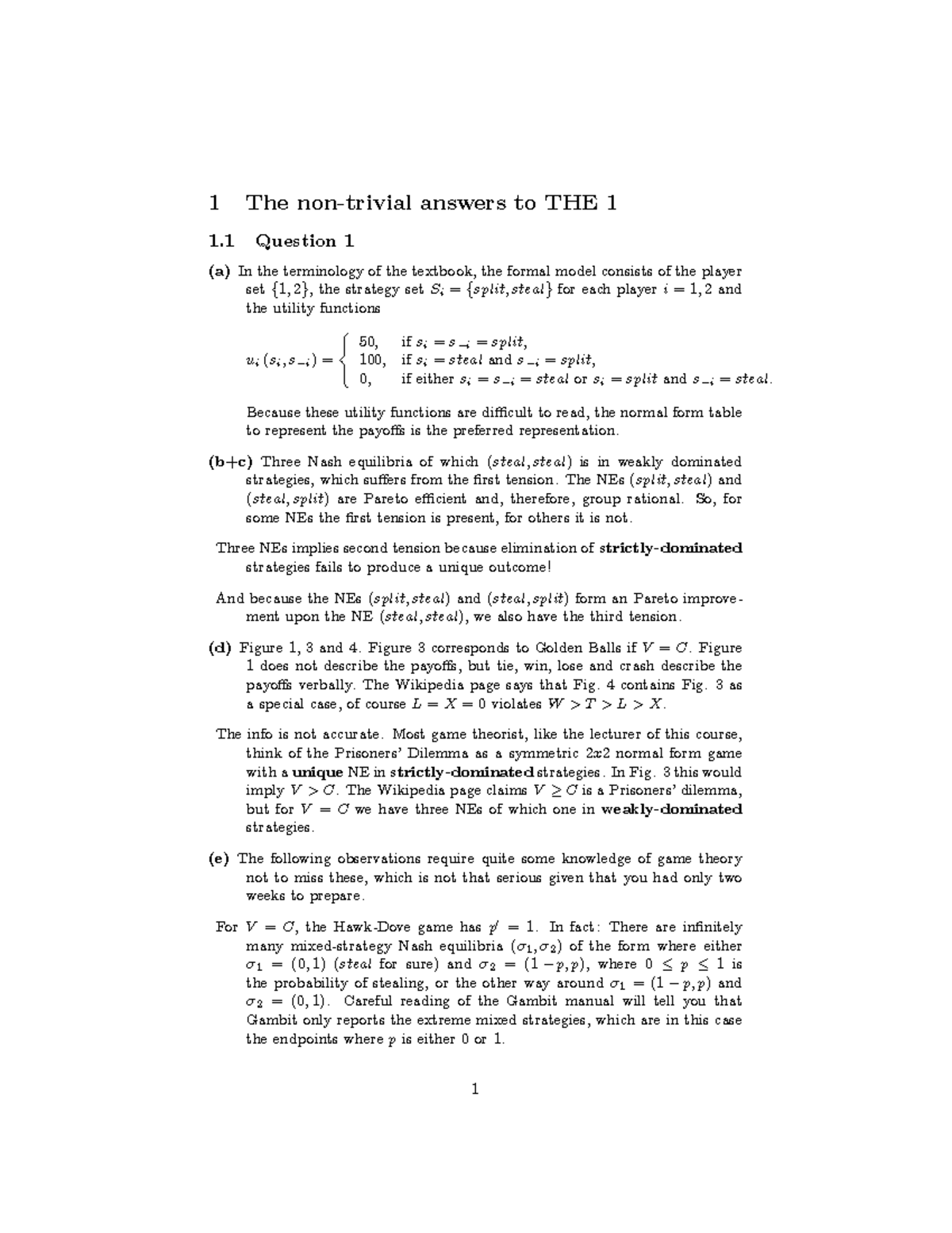 Tutorial Work 1 Solutions Studeersnel