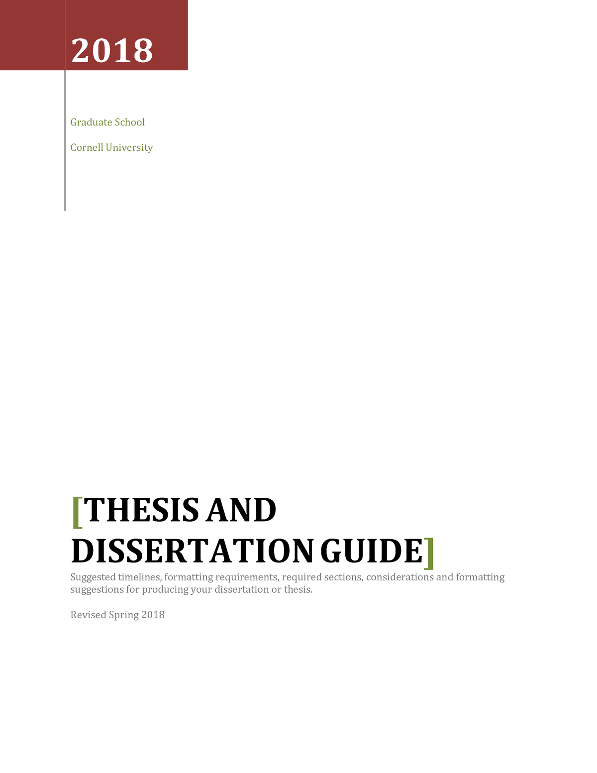 cornell graduate school dissertation