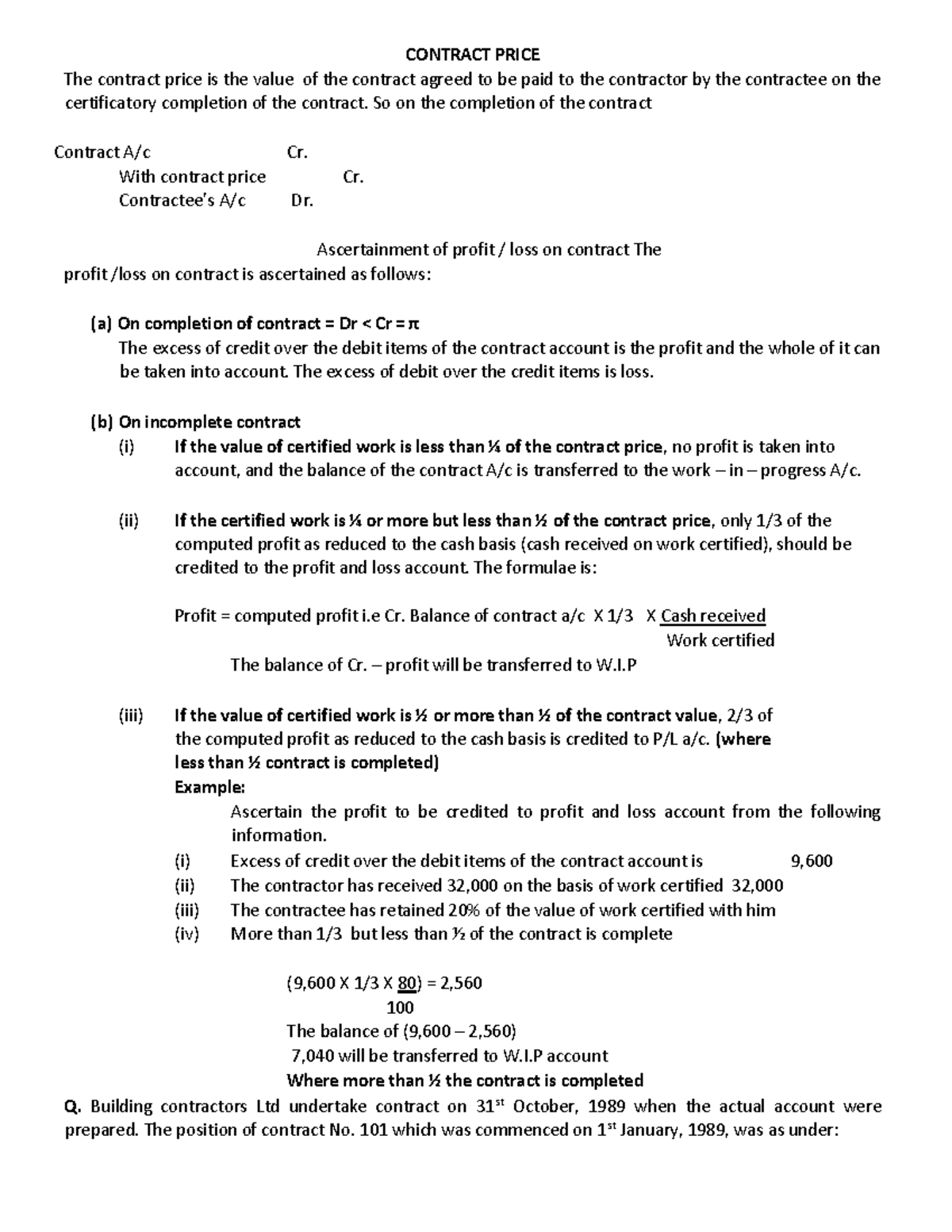 cost-accounting-lecture-notes-34-44-contract-price-the-contract-price