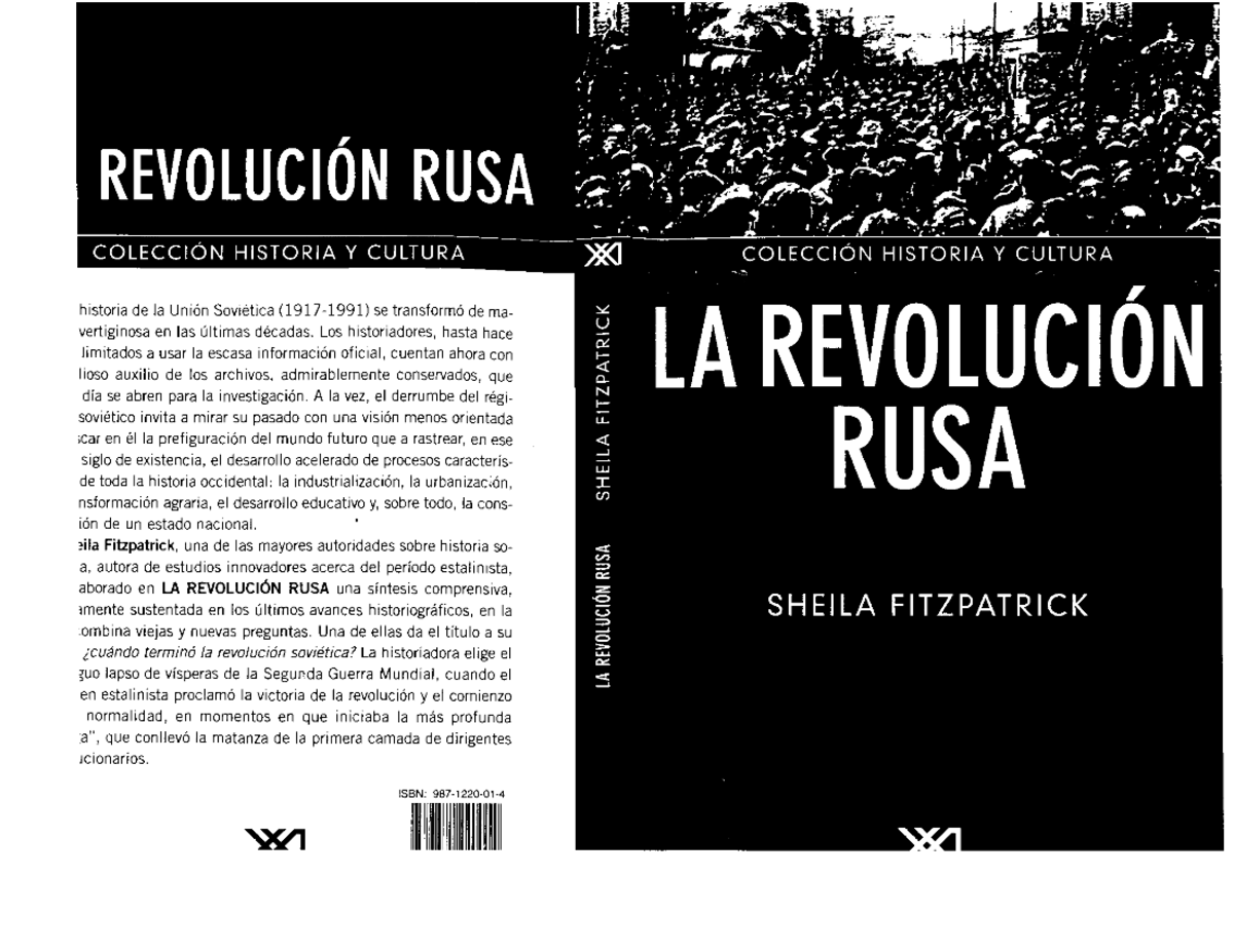 Sheila Fitzpatrick - La Revolucion Rusa-Cap - Historia Económica y ...