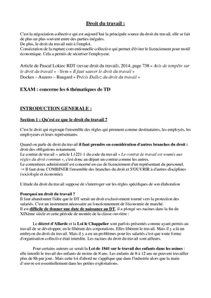 dissertation juridique droit du travail