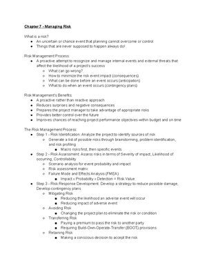 Chapter 8 - Scheduling Resources And Costs - Studocu