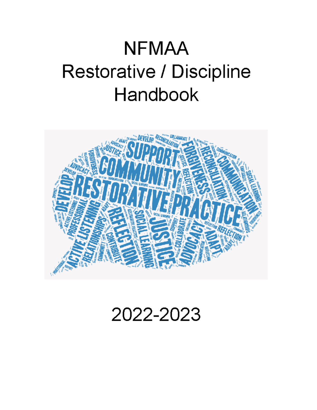 Restorative discipline handbook - NFMAA Restorative / Discipline ...