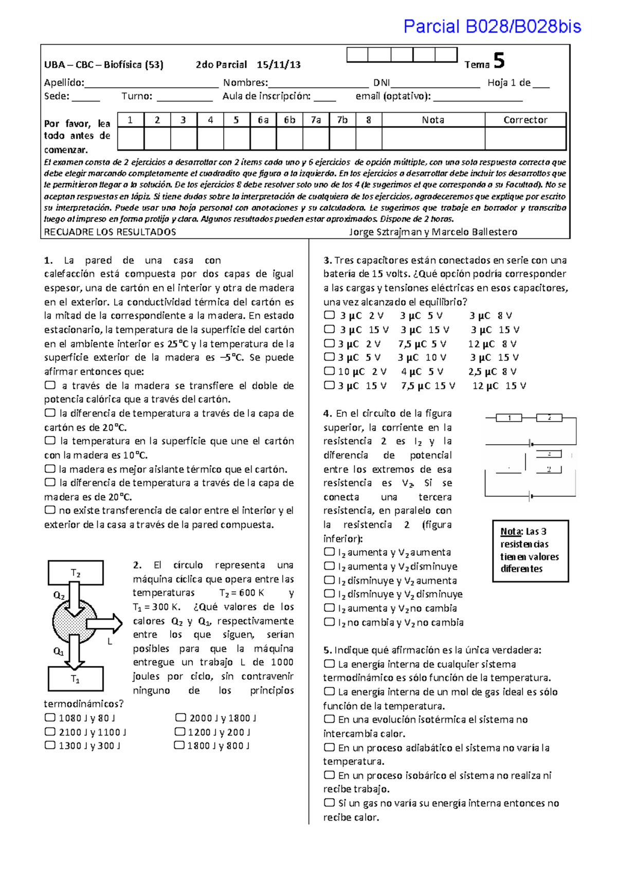 Segundo Parcial - Biofísica - UBA - Studocu