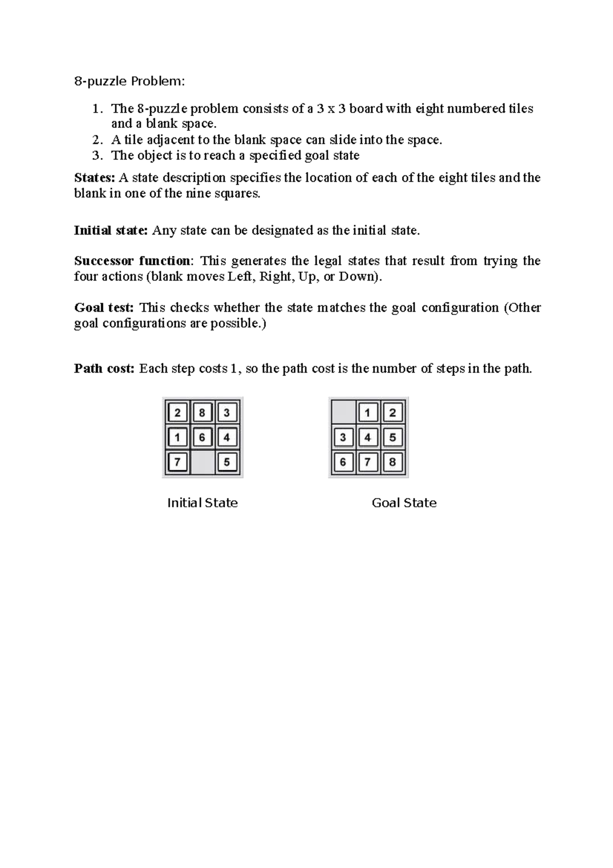8 puzzle problempussle - 8-puzzle Problem: The 8-puzzle problem ...
