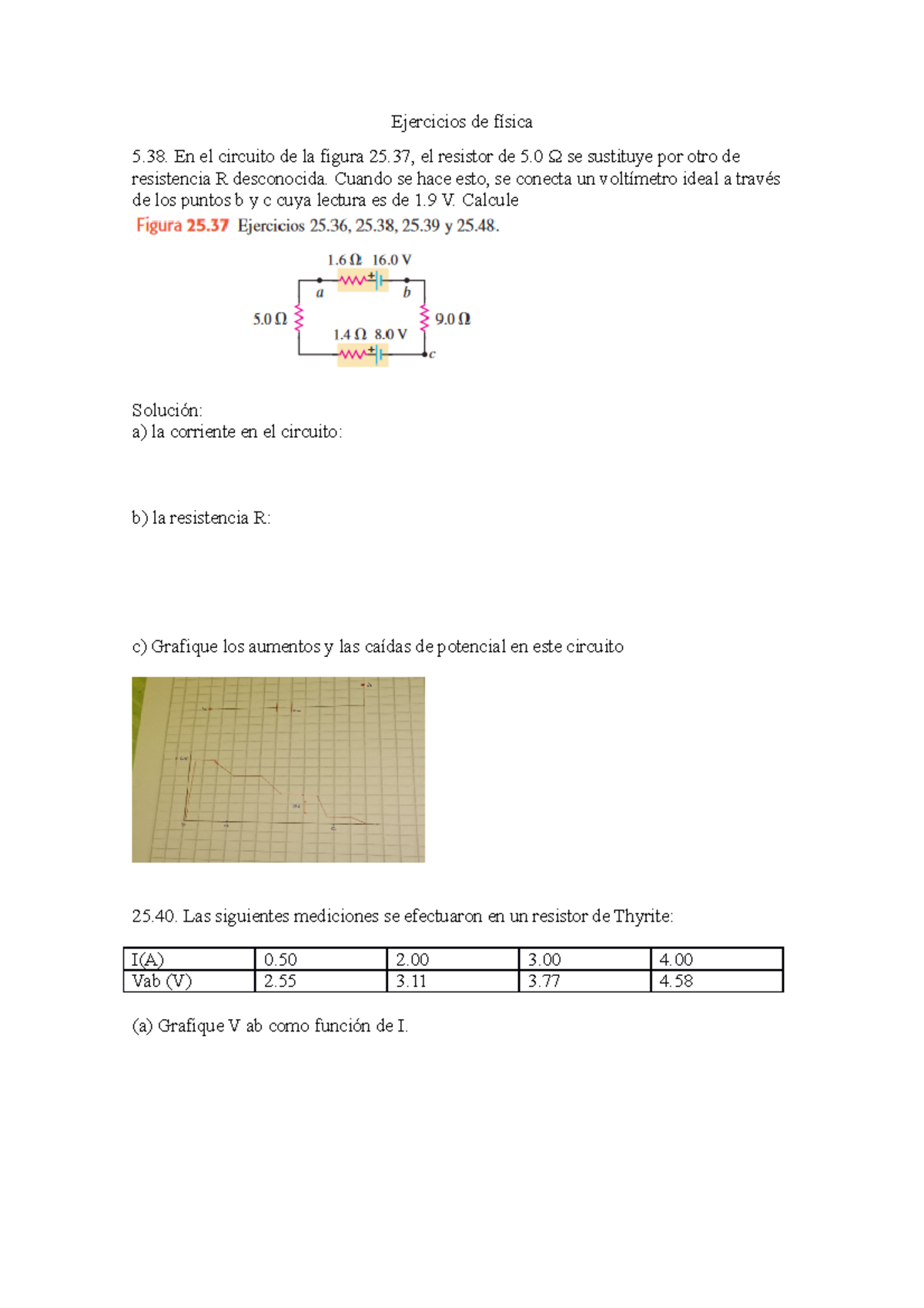 Ejercicios De Física - 25.38-25.48. 26.1 Libro De Zemansky - Ejercicios ...