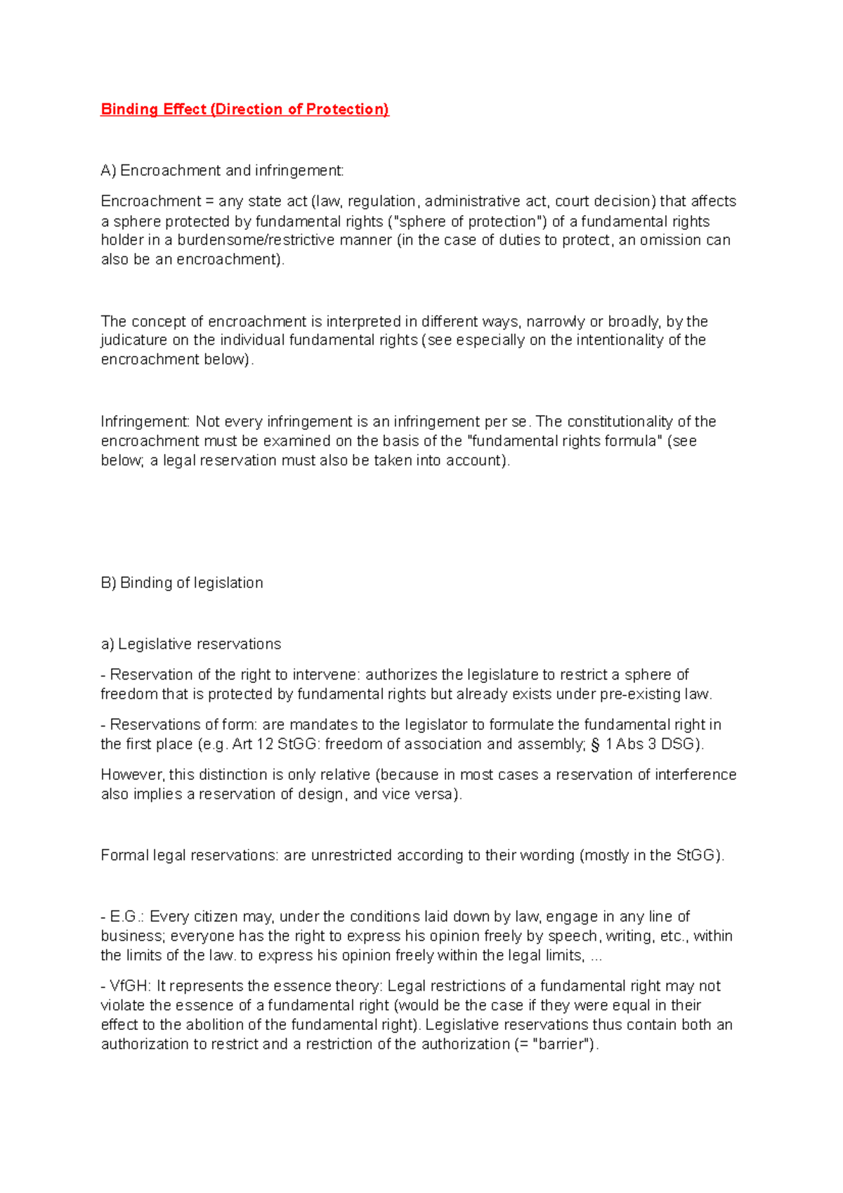 Binding Effect (Direction of Protection) 2 The concept of