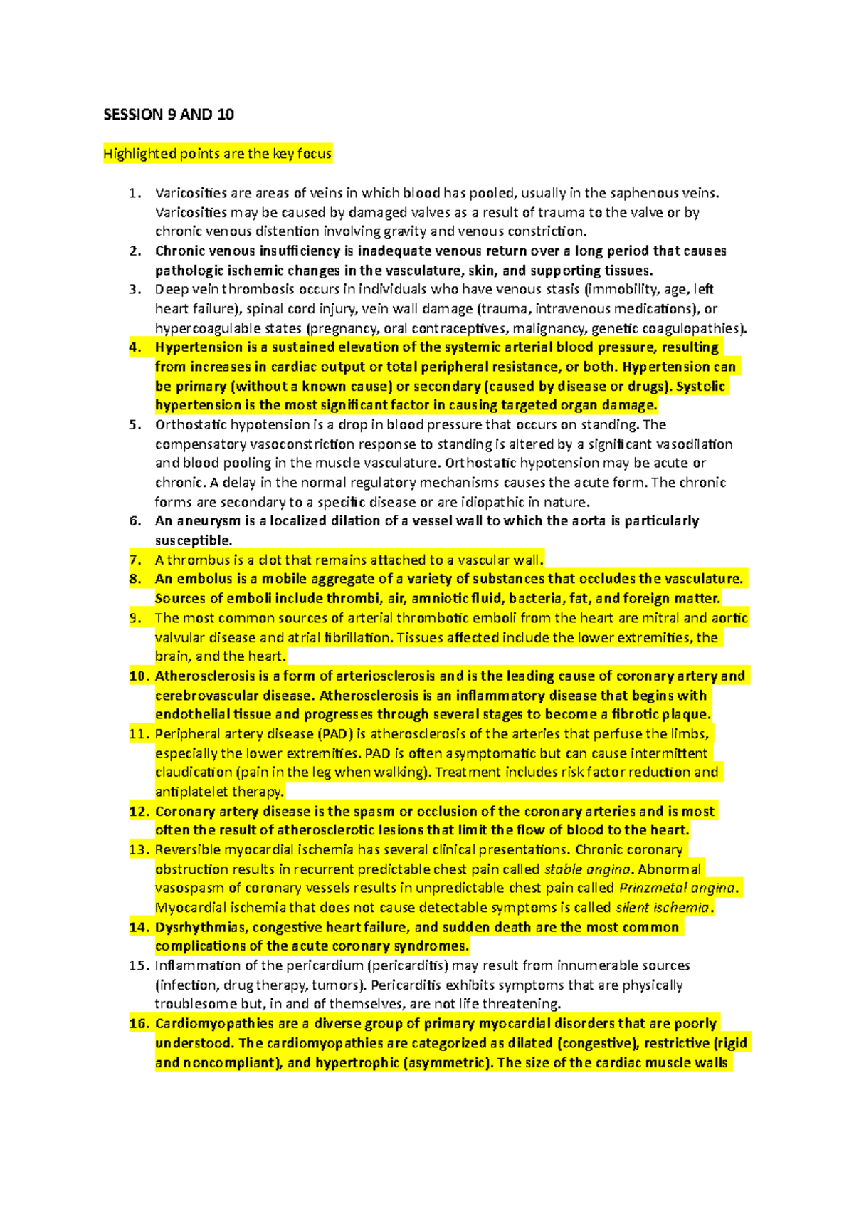 9.4 Key Points for session 9 and 10 - SESSION 9 AND 10 Highlighted ...