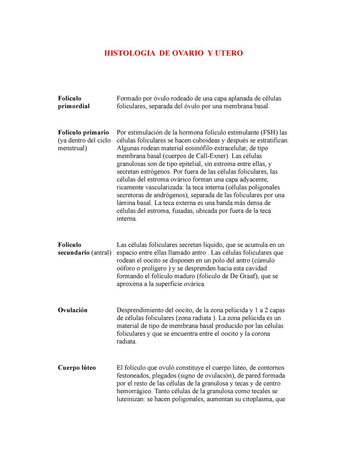 histología del folículo antral