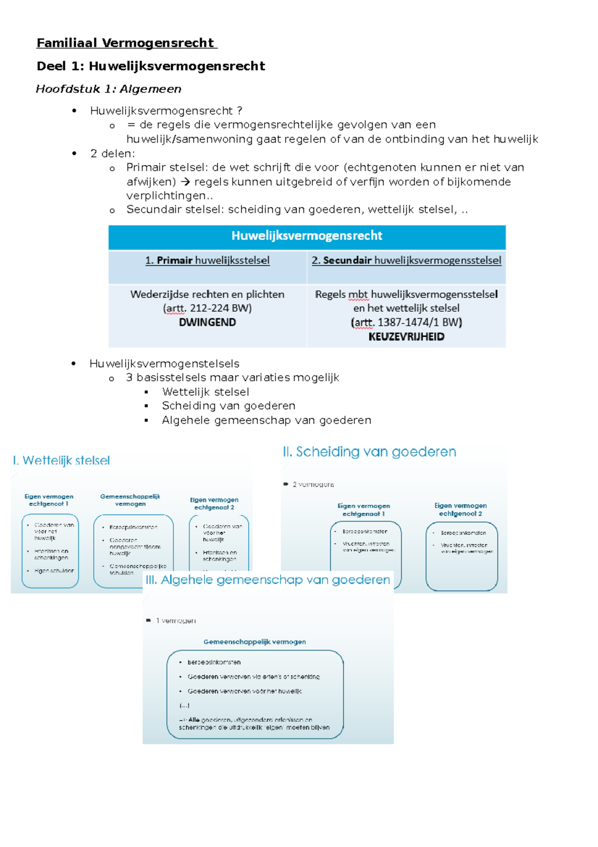 Familiaal Vermogensrecht Samenvatting - Familiaal Vermogensrecht Deel 1 ...