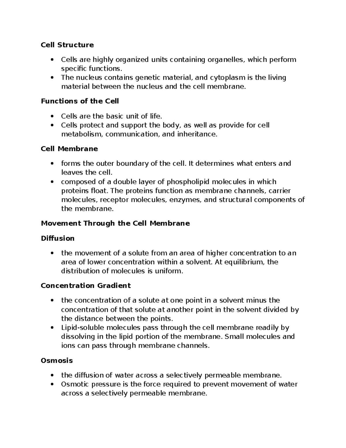 Cell Structure and their Function Reviewer - Cell Structure Cells are ...