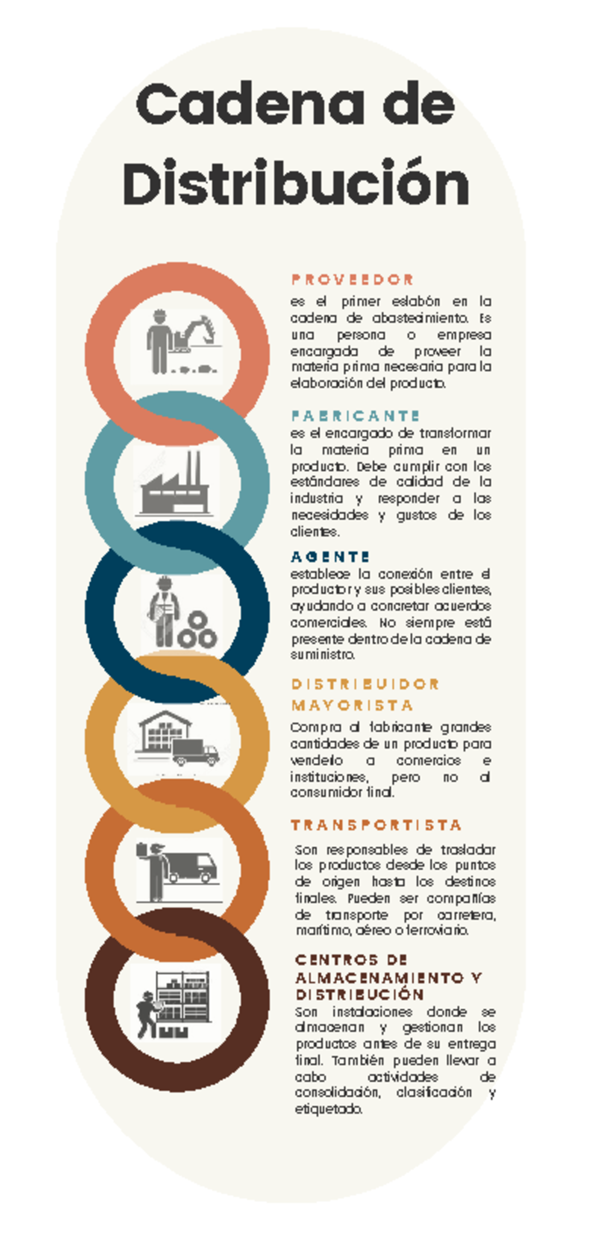 Infografía - Actores en la cadena de distribución el rol de cada actor ...