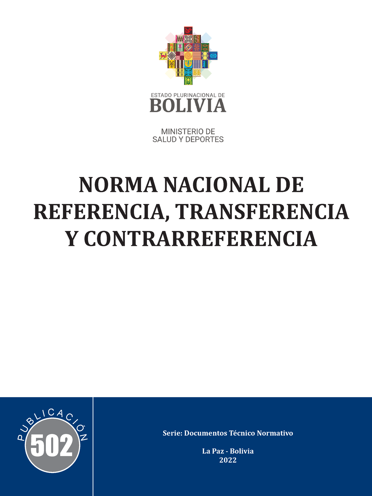 Norma Ref Contra Ref - P U B LI C AC IÓ N Serie: Documentos Técnico ...