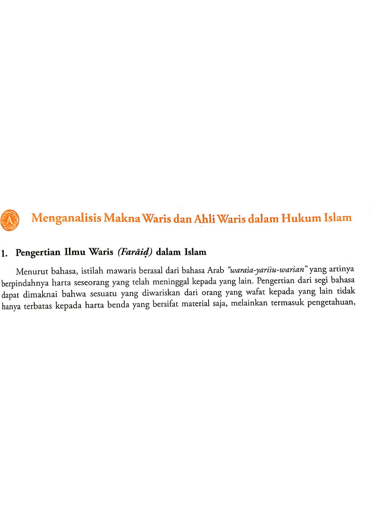 Mawaris Dalam Islam - Islamic Religious Education (Education On Islam ...