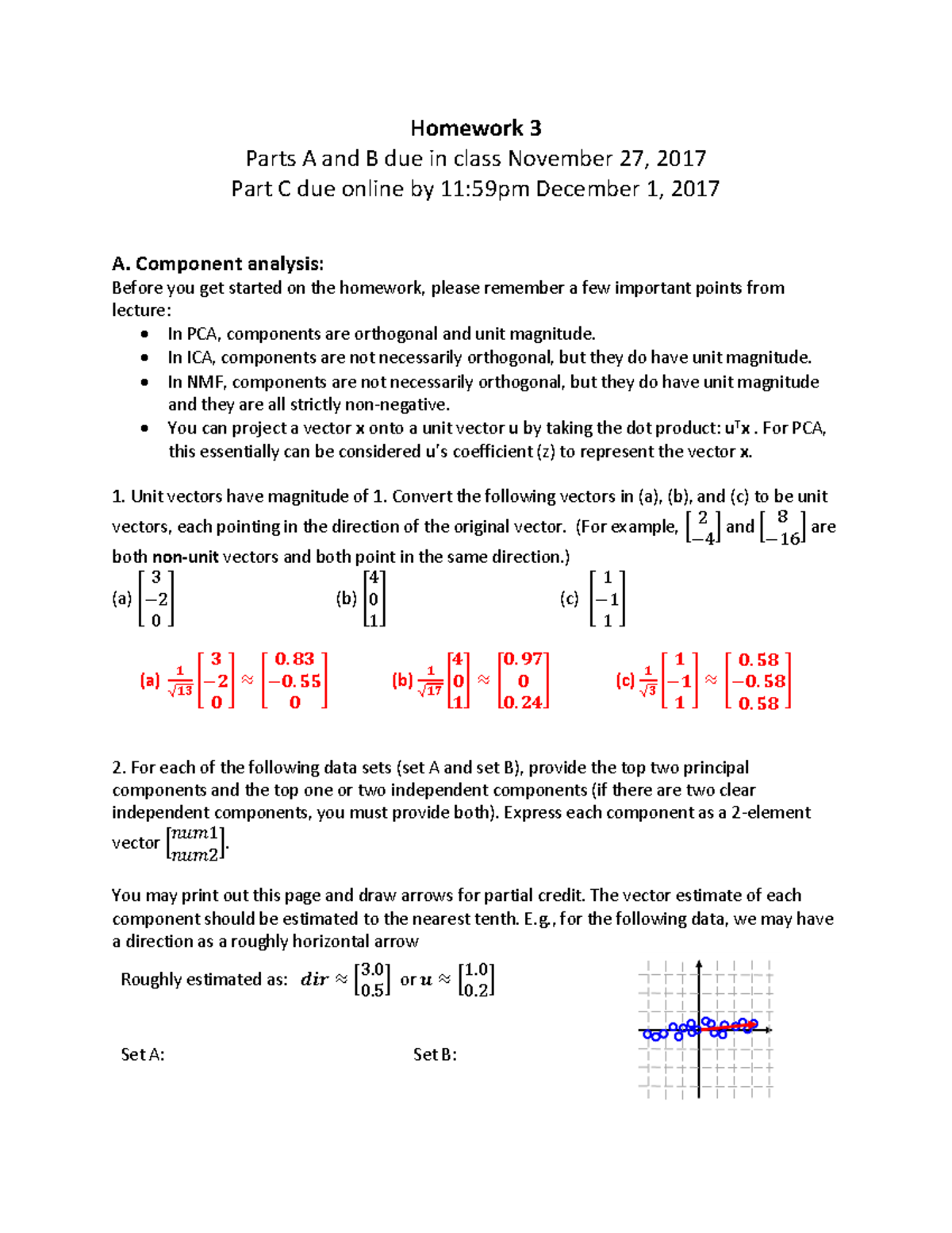 Homework 3Answers - Homework 3 Parts A And B Due In Class November 27 ...