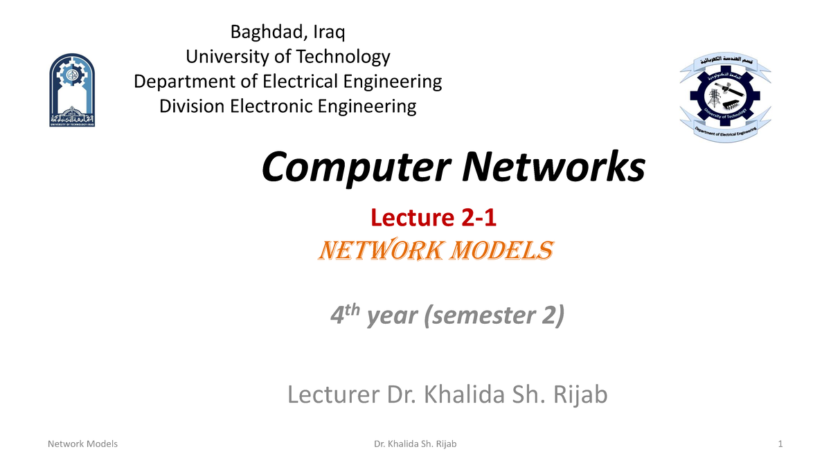 Lecture 2 1 OSI model - Data Communications and Networking | 4th ...