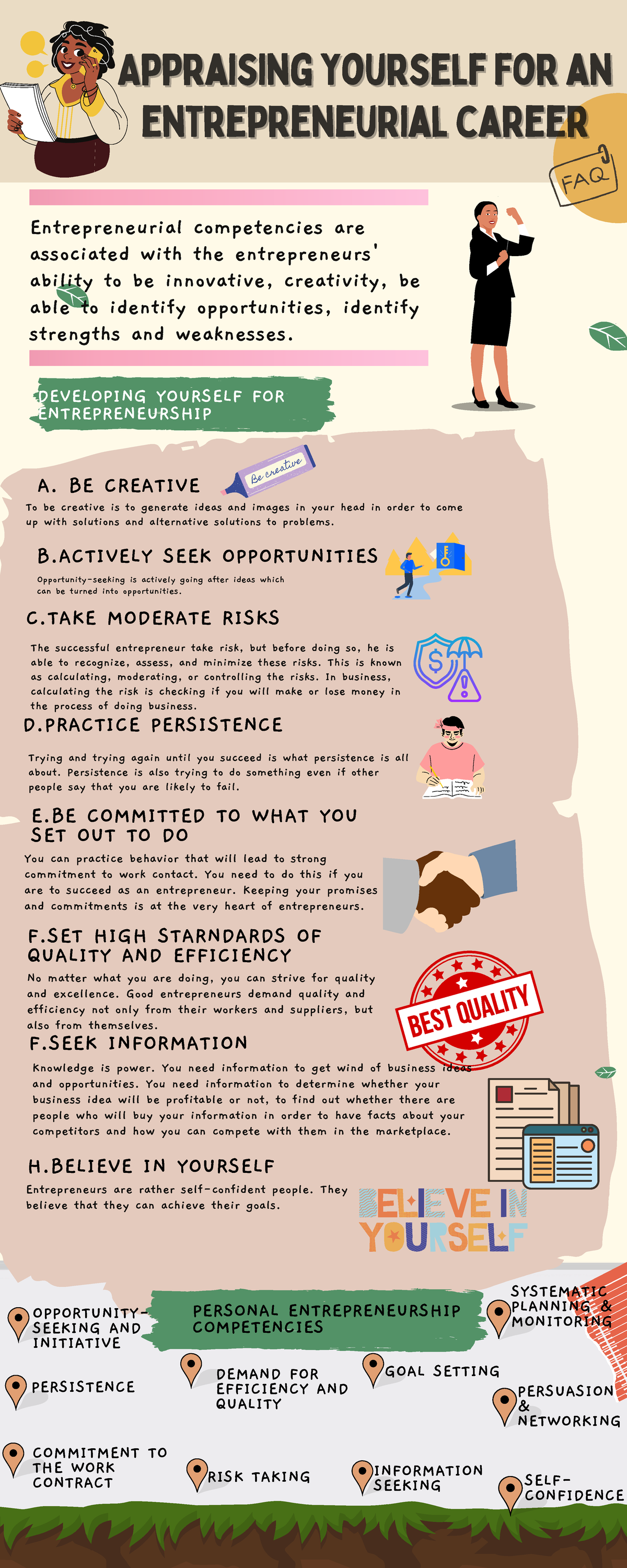 Appraising - Infographics in Entrepreneurship - Appraising yourself for ...