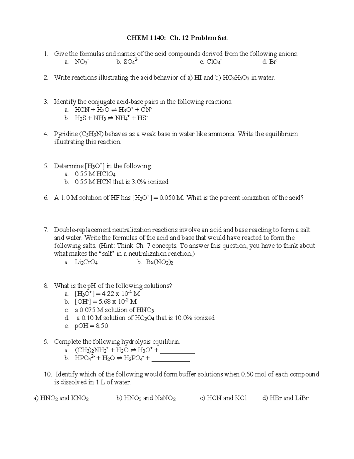 chapter-12-acids-and-bases-problem-set-chem-1140-ch-12-problem