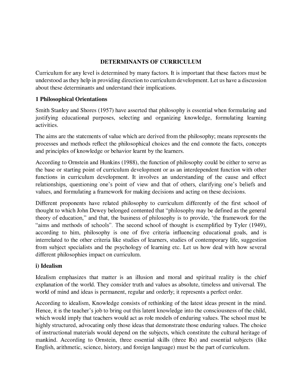 c-8-determinants-of-curriculum-a-k-milan-determinants-of-curriculum-curriculum-for-any-level