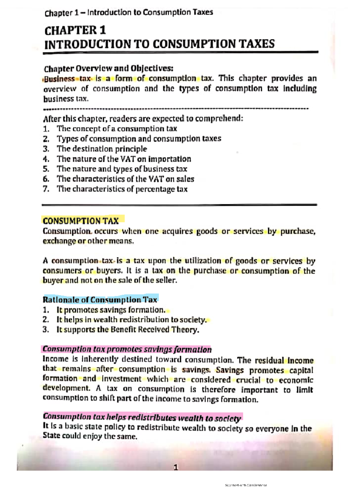 Business TAX BOOK CHAP 1 Taxation II Taxation I Studocu