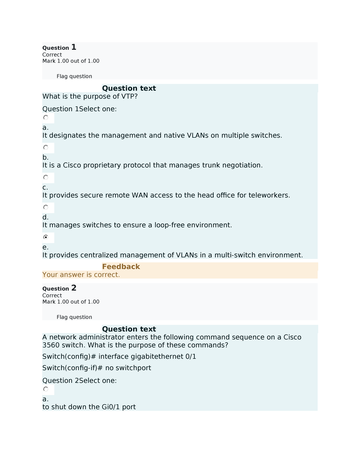 UGRD-IT6224 Data Communications And Networking 3 Prelim QUIZ LAB 1 ...