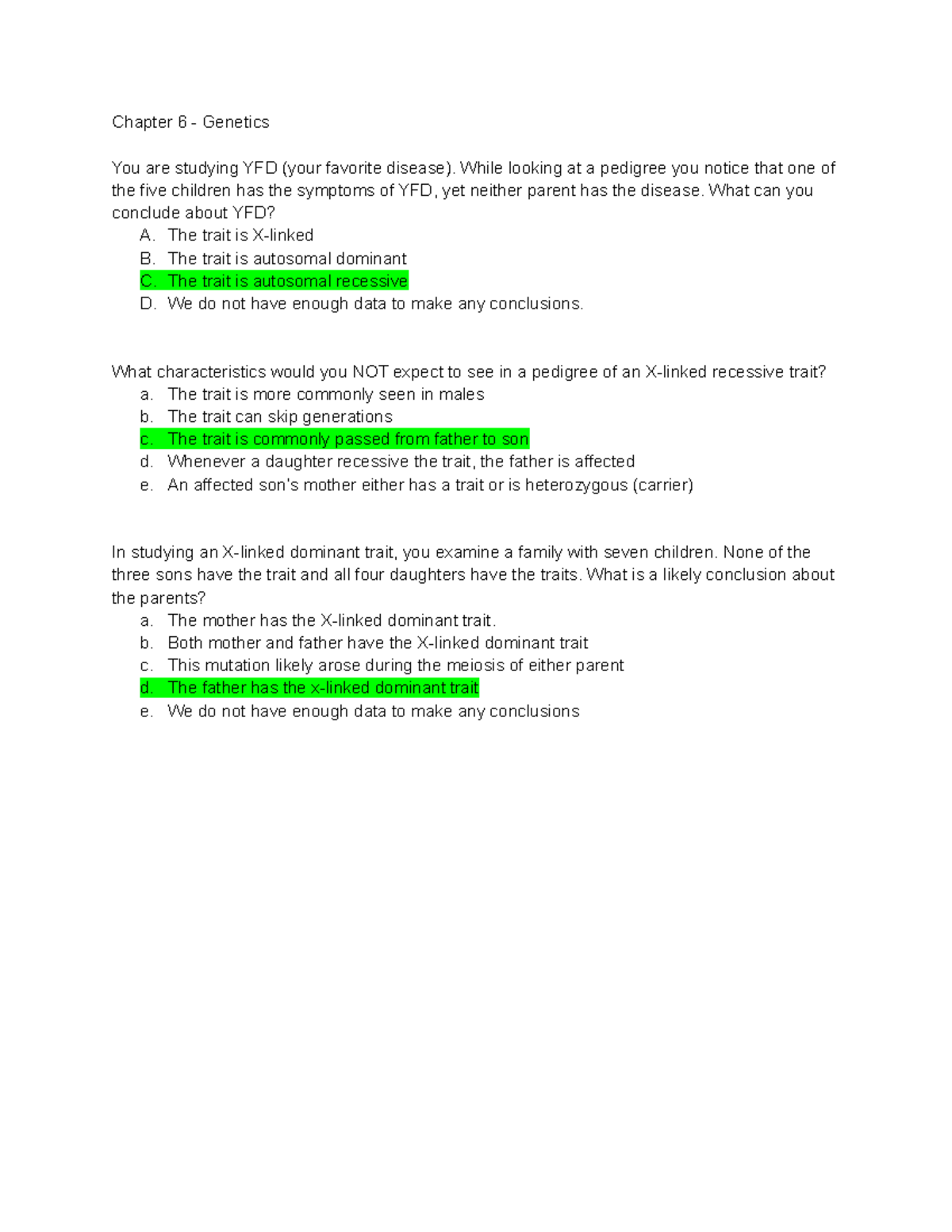 Top Hat Question for Chapter 6 Chapter 6 You are studying