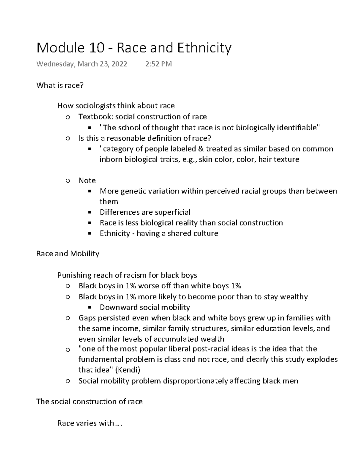 Module 10 - Race And Ethnicity - What Is Race? How Sociologists Think ...