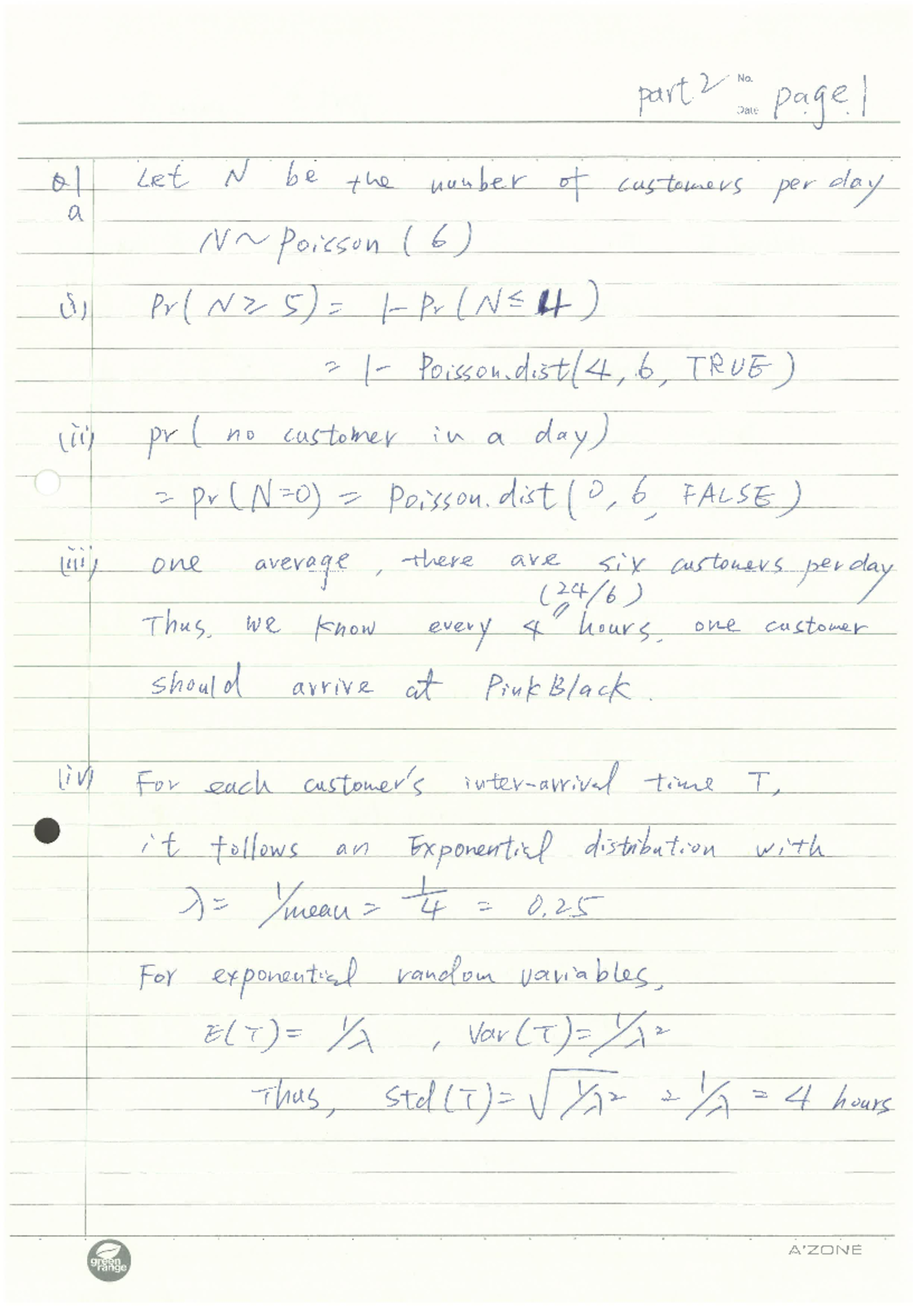 Past paper set2 probability ans - DAO1704 - Studocu