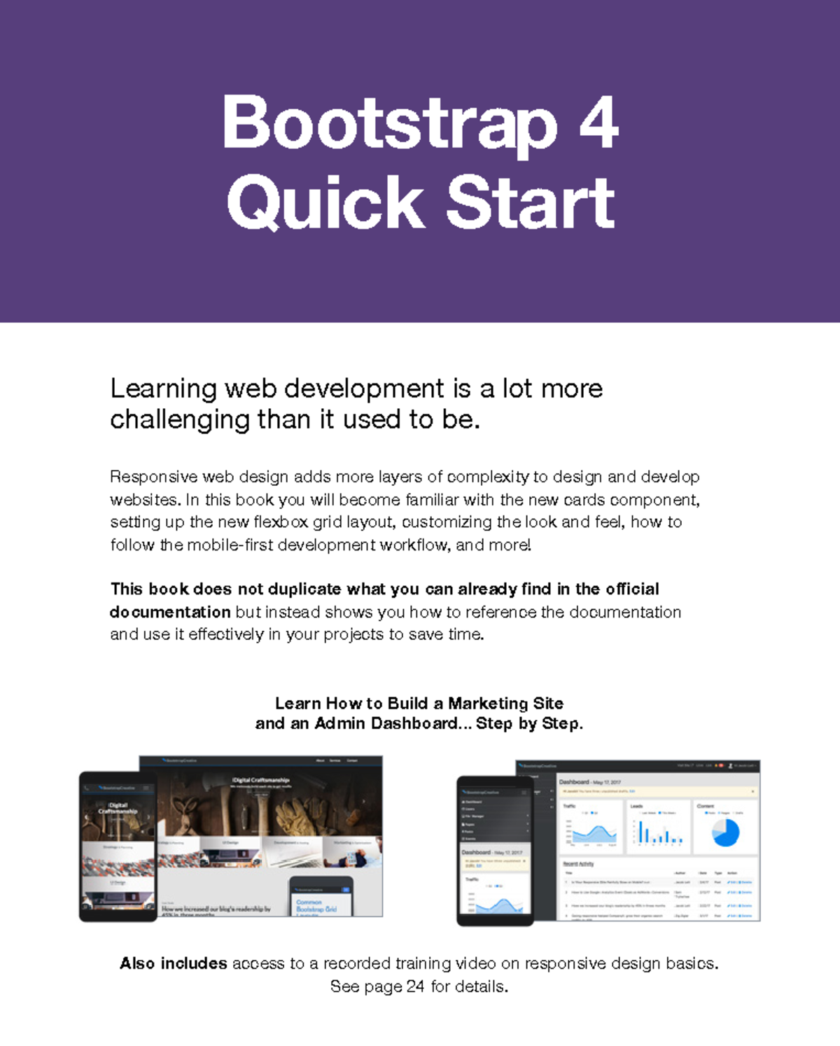 Sample Bootstrap 4 Quick Start - Bootstrap 4 Quick Start Learning web ...