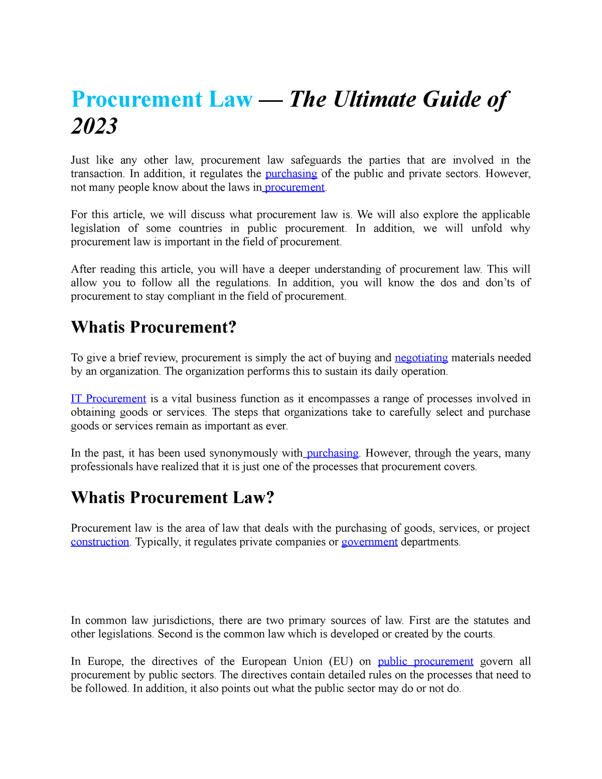 what-is-procurement-simple-definition-explaining-the-elements-relating