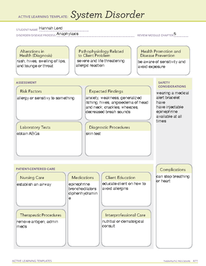 Actions for IV Infiltration - ACTIVE LEARNING TEMPLATES THERAPEUTIC ...