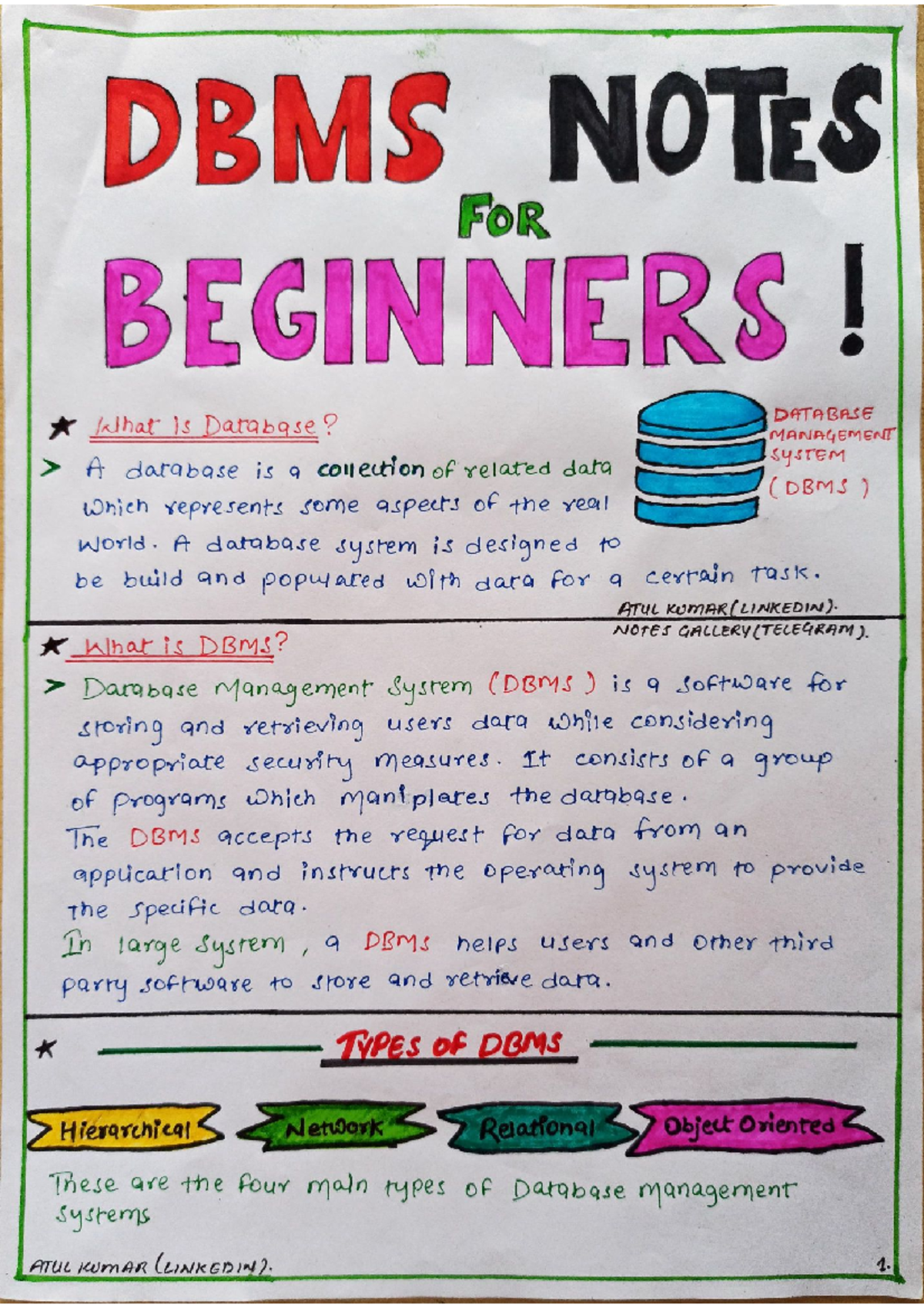 🔺DBMS🔺 Notes FOR Beginners (PART - 2) - Big Data and Analytics - Studocu