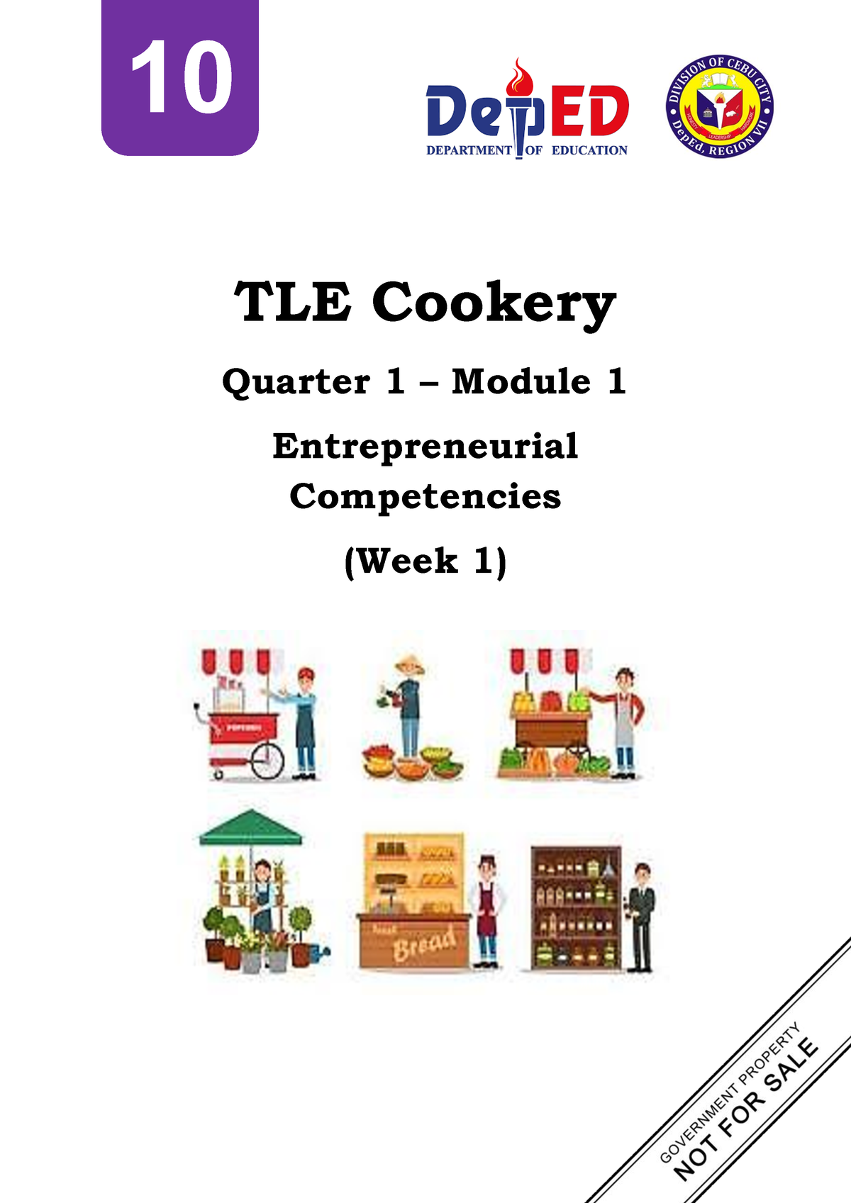 1 Q1 TLE Cookery 10 - TLE Cookery Quarter 1 – Module 1 Entrepreneurial ...