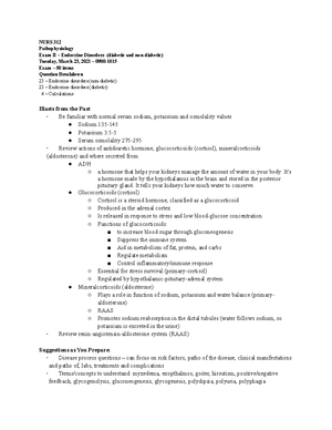 Pathophysiology Final Exam Study Guide - Pathophysiology Final Exam ...