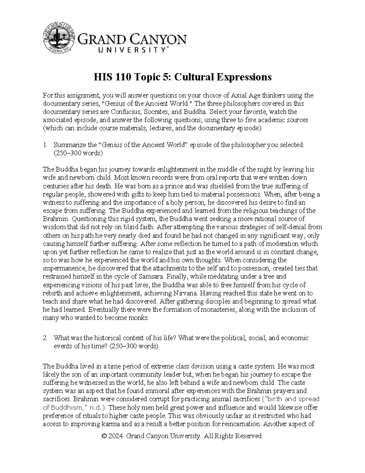 HIS-110 T5 Cultural Expressions - HIS 110 Topic 5: Cultural Expressions ...