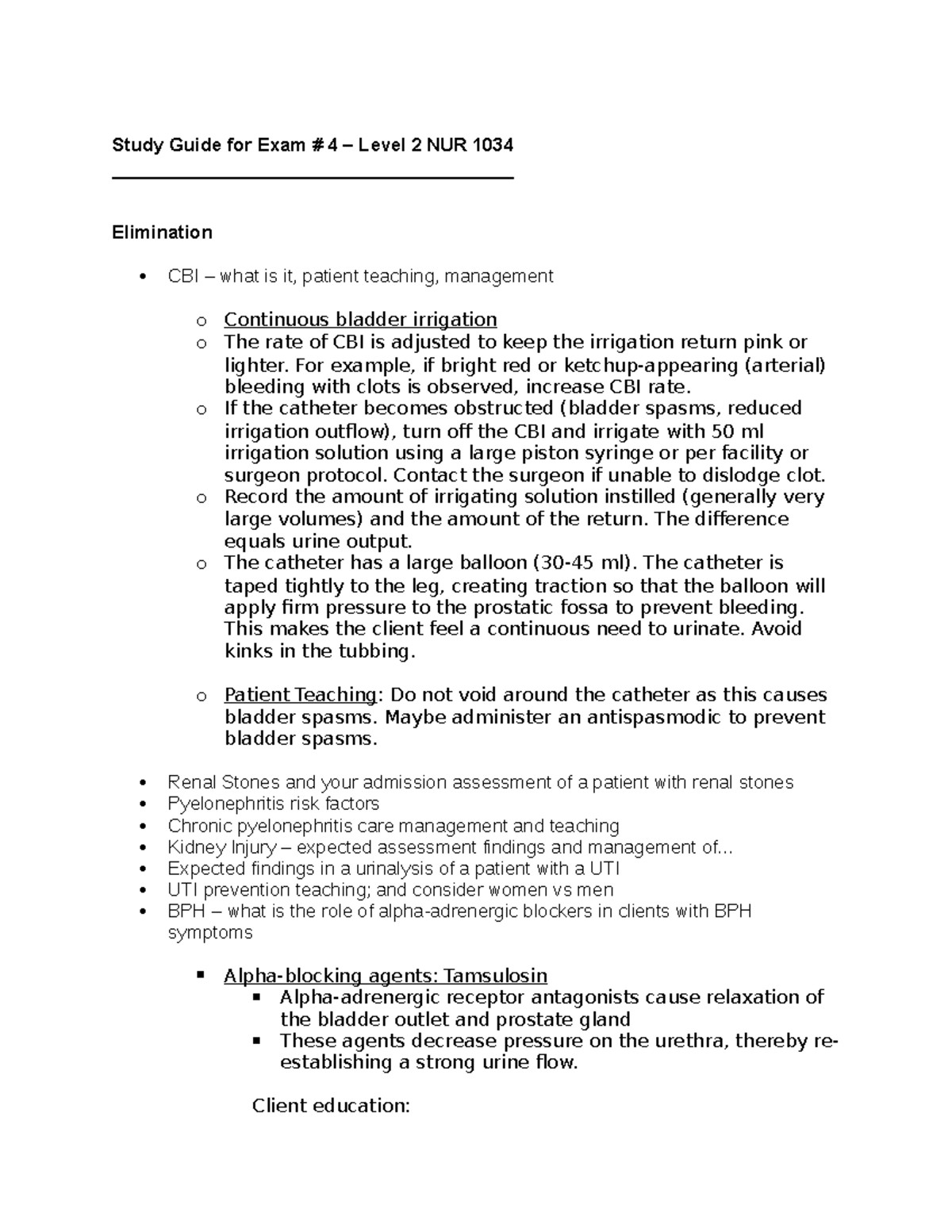 Study Guide For Exam 4 Notes Studocu
