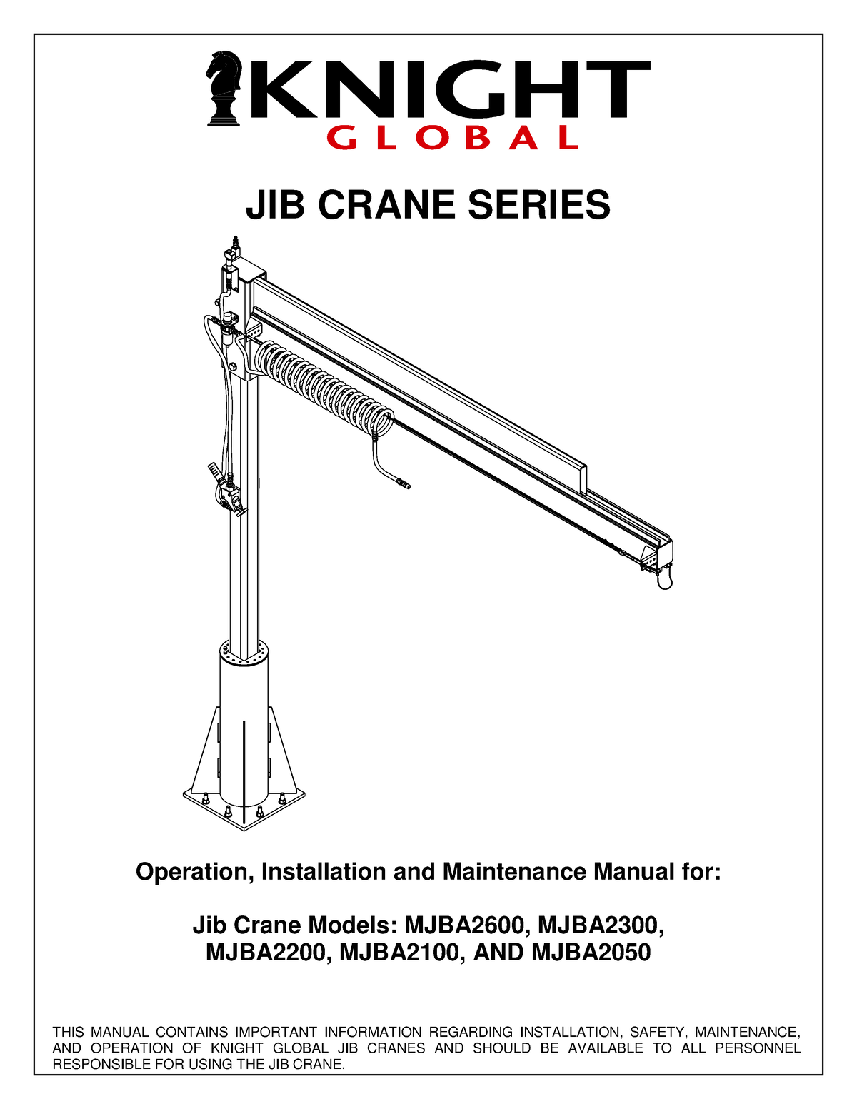 Jib-Crane-Operation-Manual 2018 1018 - THIS MANUAL CONTAINS IMPORTANT ...