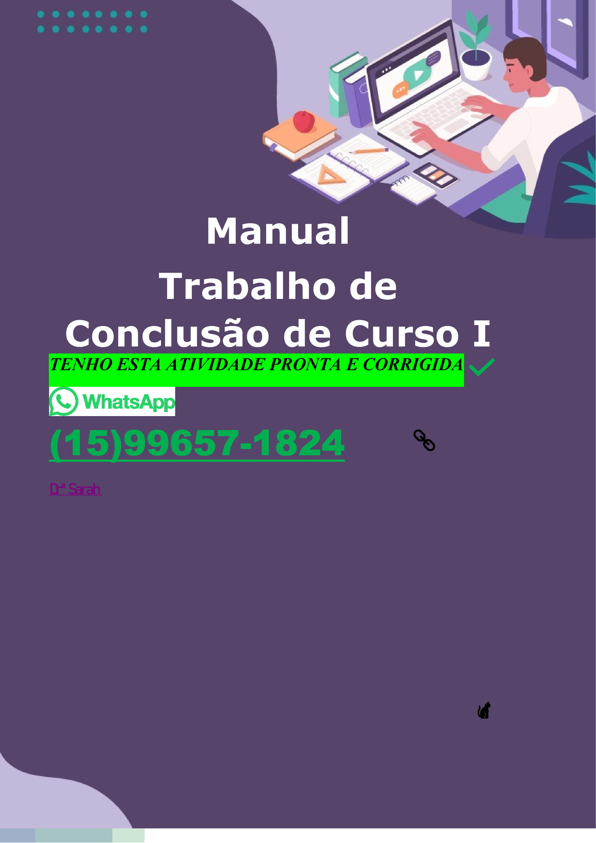 TCC Biomedicina - 1 Manual Trabalho De Conclusão De Curso I TENHO ESTA ...