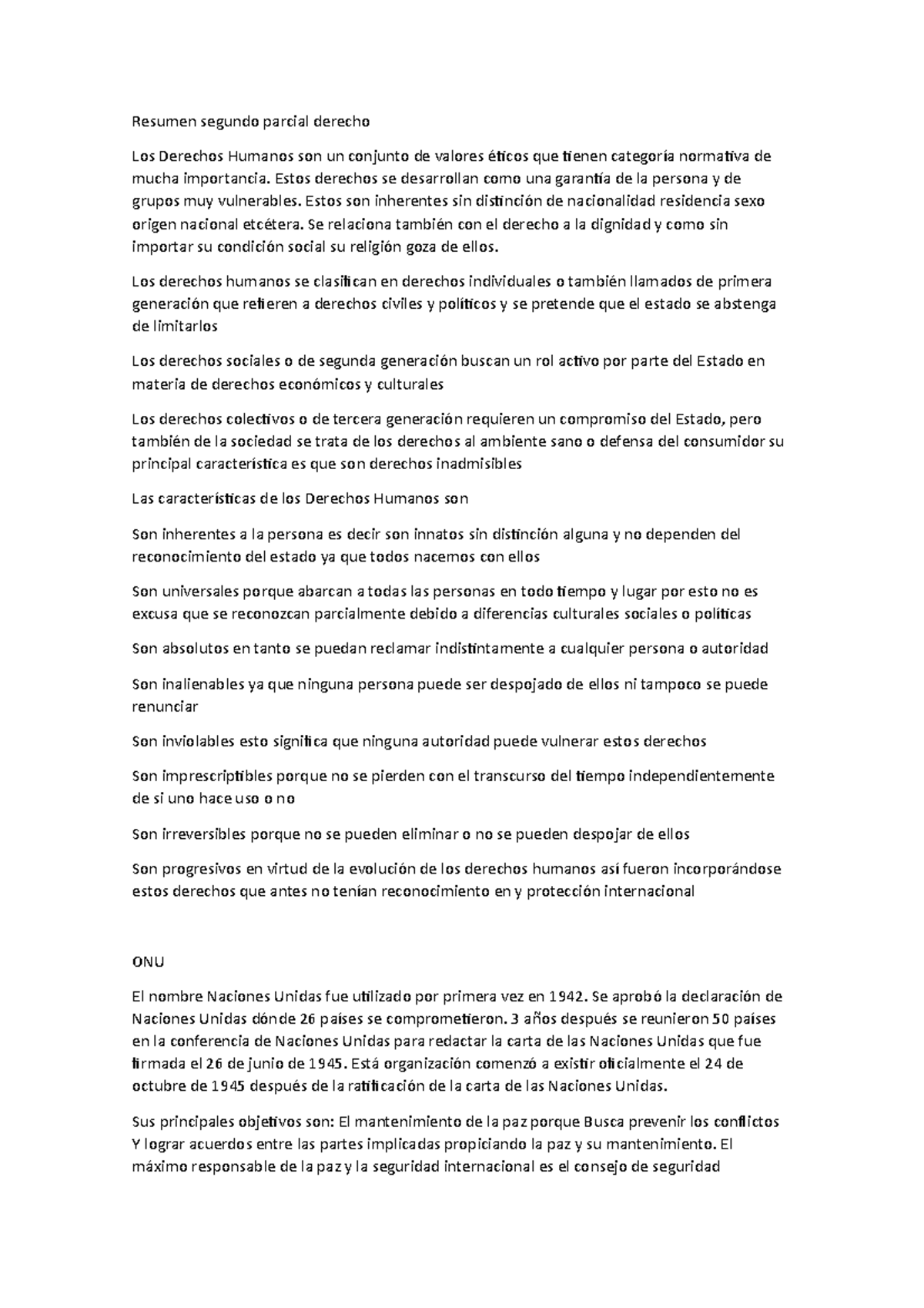 Resumen Segundo Parcial Derecho - Estos Derechos Se Desarrollan Como ...