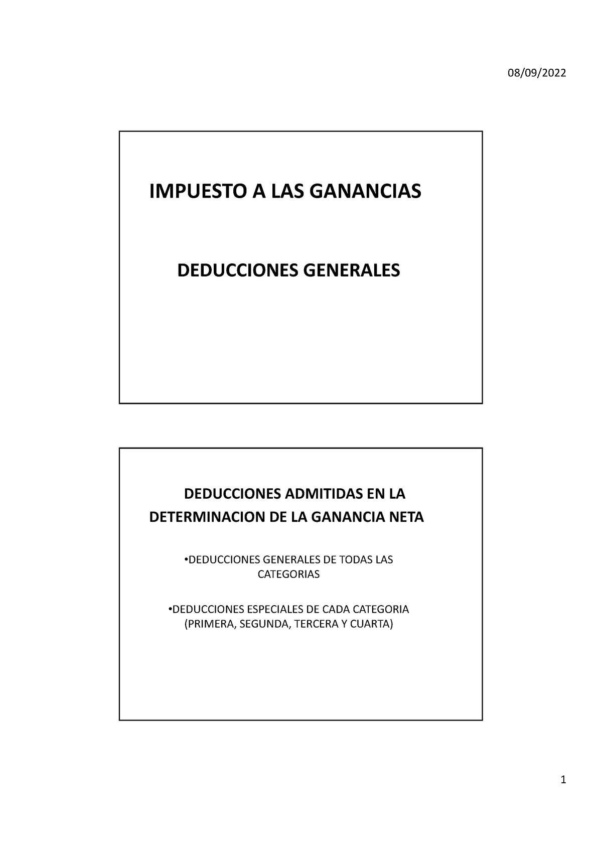 11 Deducciones Generales 2022 - IMPUESTO A LAS GANANCIAS DEDUCCIONES ...