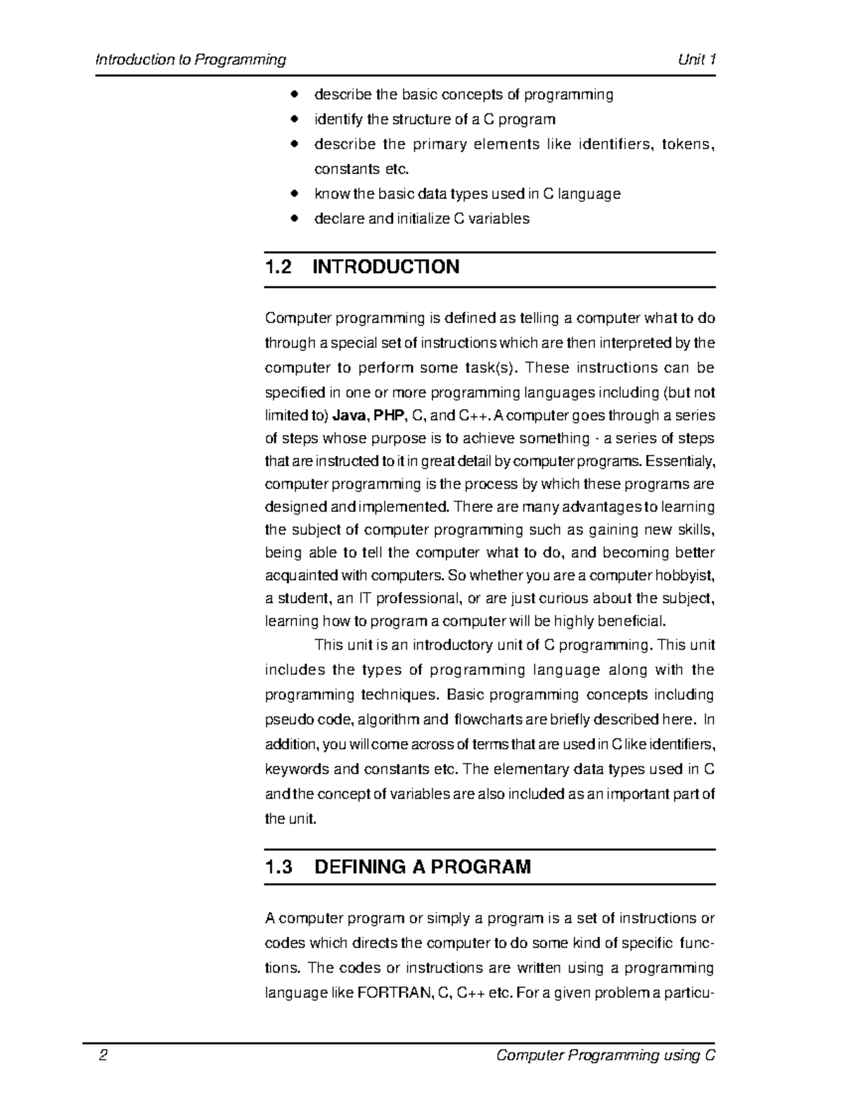Mod-1-c - About the programming - describe the basic concepts of ...
